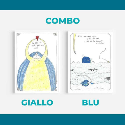 Vedi le stampe <a href="https://uaoposter.it/products/tu-stai-in-alto-cosi-non-cadi-di-giada-floris?_pos=1&_psq=stai+in+a&_ss=e&_v=1.0" title="https://uaoposter.it/products/tu-stai-in-alto-cosi-non-cadi-di-giada-floris?_pos=1&_psq=stai+in+a&_ss=e&_v=1.0">qui</a> e <a href="https://uaoposter.it/products/ho-una-casa-blu-oltremare-di-giada-floris?_pos=1&_psq=ho+una+ca&_ss=e&_v=1.0" title="https://uaoposter.it/products/ho-una-casa-blu-oltremare-di-giada-floris?_pos=1&_psq=ho+una+ca&_ss=e&_v=1.0">qui</a>