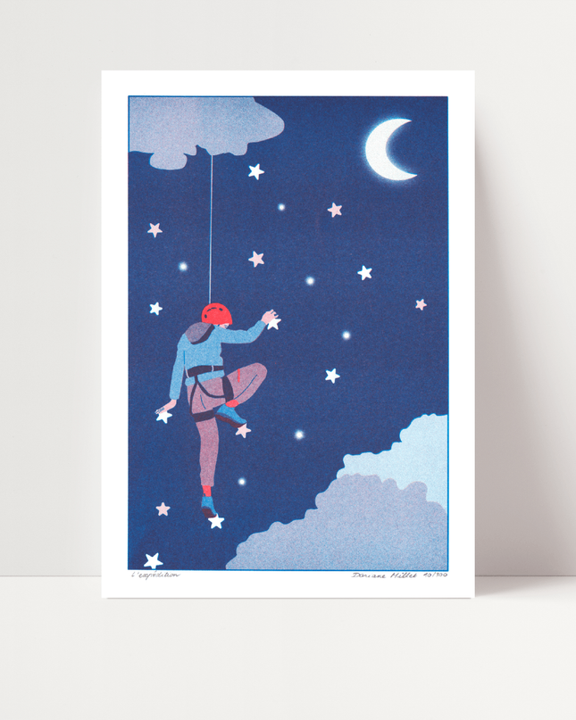 La spedizione, di Doriane Millet - Stampa risograph