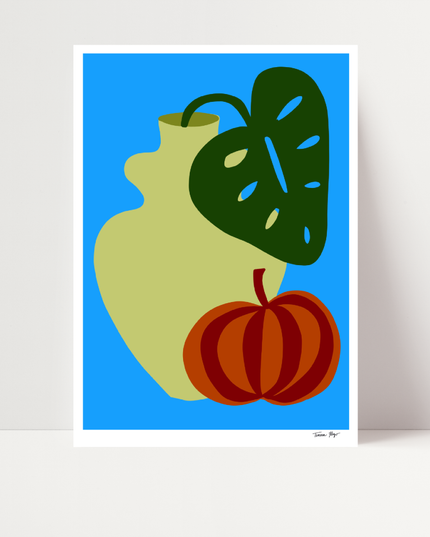 Pumpkin and Mostera, di Teresa Rego