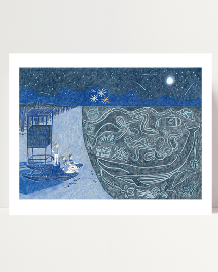 Mare di notte, di Irene Penazzi - Stampa fine art