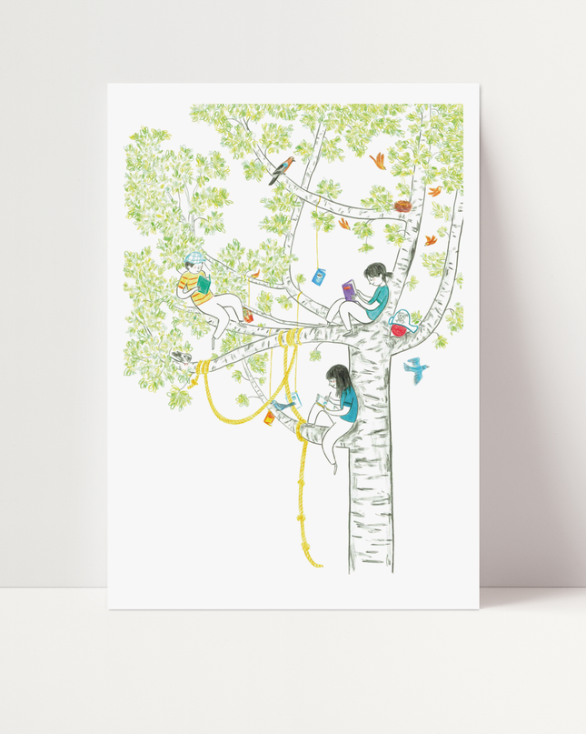 Lettura in giardino, di Irene Penazzi - stampa fine art
